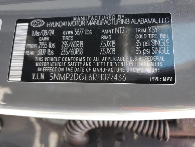 VIN 5NMP2DGL6RH022436 2024 HYUNDAI SANTA FE no.13