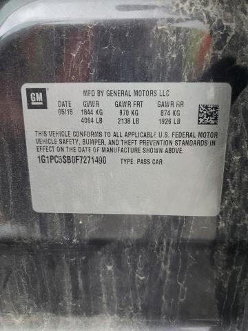 2015 CHEVROLET CRUZE LT - 1G1PC5SB0F7271490