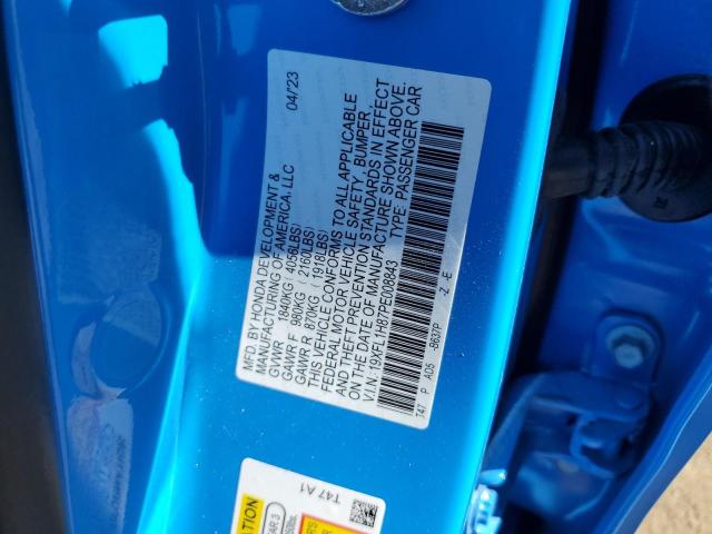 2023 HONDA CIVIC SPOR - 19XFL1H87PE008843