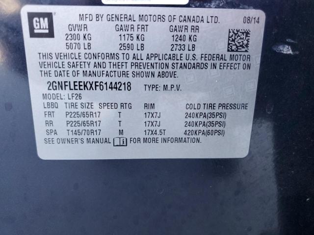2015 CHEVROLET EQUINOX LS - 2GNFLEEKXF6144218
