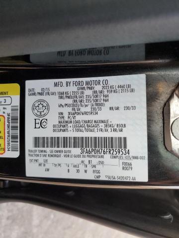 2015 FORD FUSION SE - 3FA6P0H76FR259534