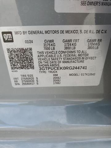 2024 GMC SIERRA K15 - 3GTPUCEK0RG244741