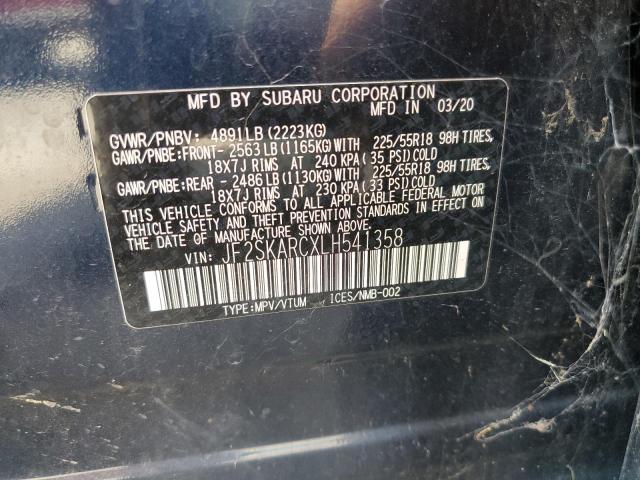 2020 SUBARU FORESTER S - JF2SKARCXLH541358