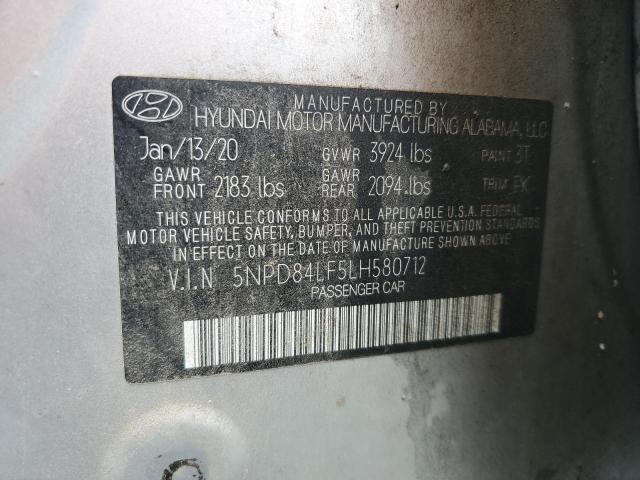 2020 HYUNDAI ELANTRA SE - 5NPD84LF5LH580712