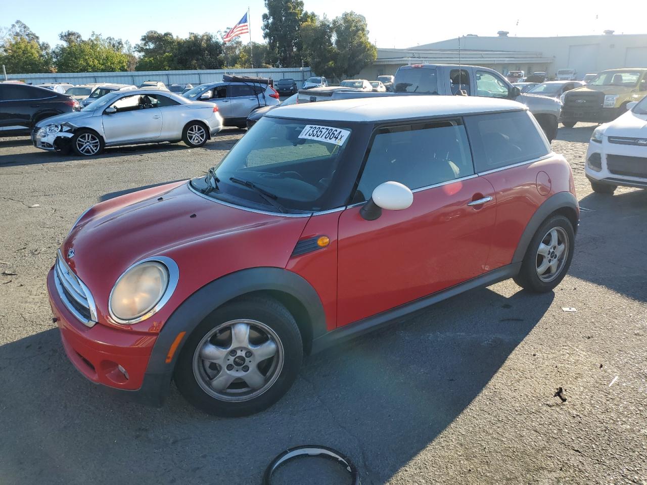 MINI COOPER 2009 red hatchbac gas WMWMF33599TW71331 photo #1