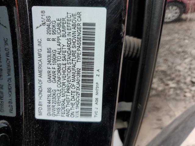 2018 HONDA ACCORD SPO - 1HGCV2F3XJA012892