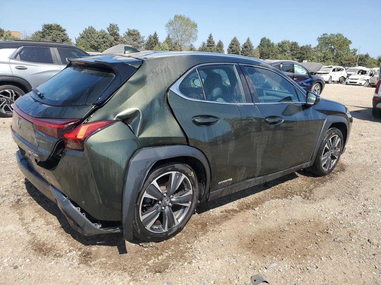 LEXUS UX 250H 2020 green  hybrid engine JTHP9JBH7L2031458 photo #4