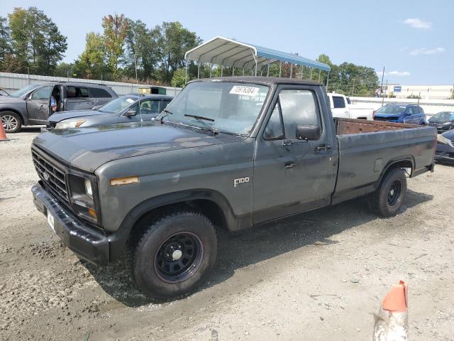 FORD F100 1982 black  gas 1FTCF10E2CNA09576 photo #1