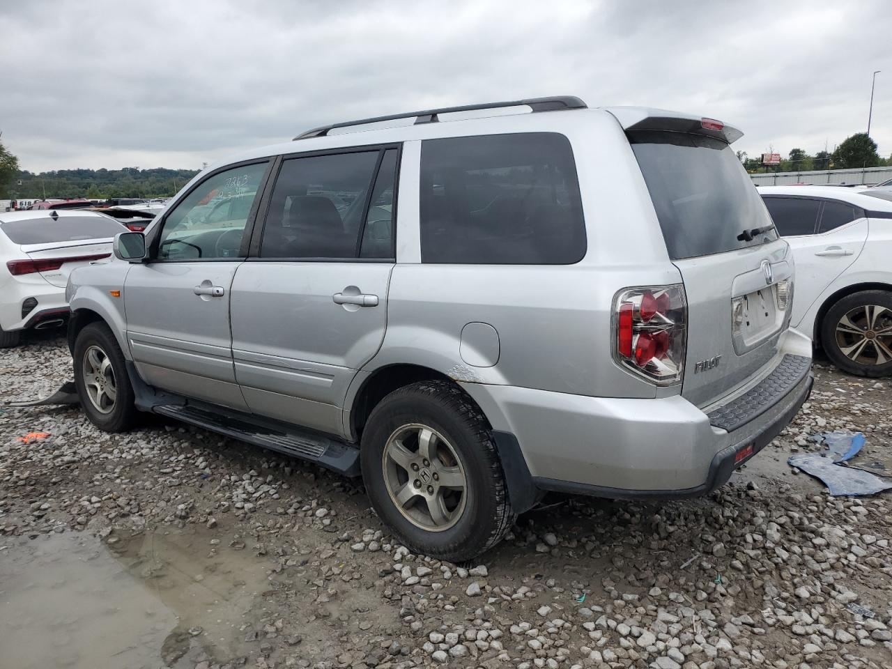 HONDA PILOT EXL 2007 silver 4dr spor gas 5FNYF185X7B009159 photo #3