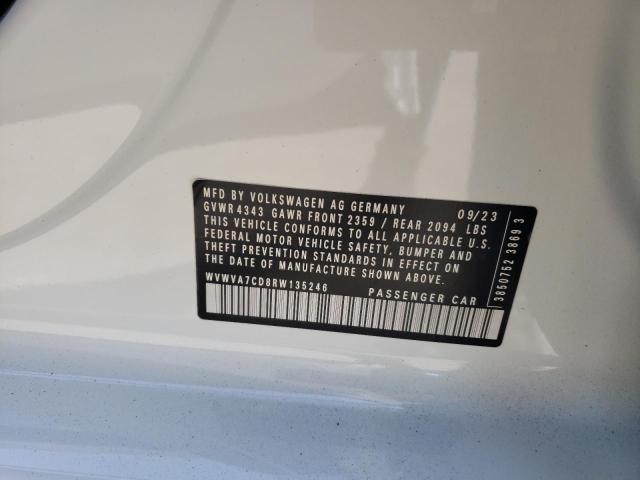2024 VOLKSWAGEN GTI AUTOBA WVWVA7CD8RW135246