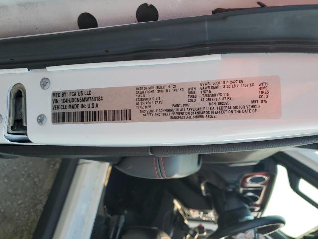 2021 JEEP WRANGLER R - 1C4HJXCN6MW780184