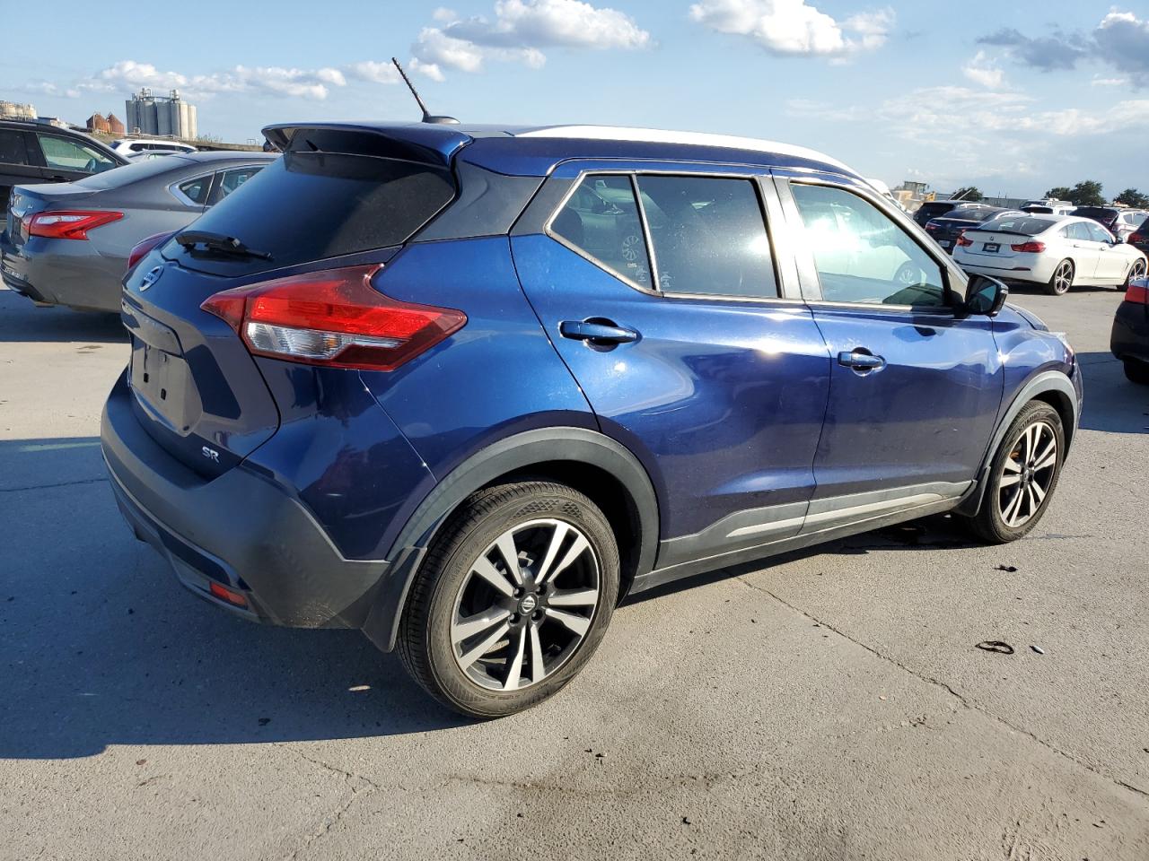 NISSAN KICKS S 2019 blue  gas 3N1CP5CUXKL558600 photo #4