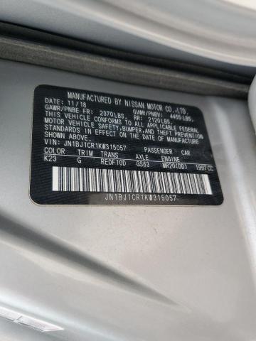 2019 NISSAN ROGUE SPOR - JN1BJ1CR1KW315057