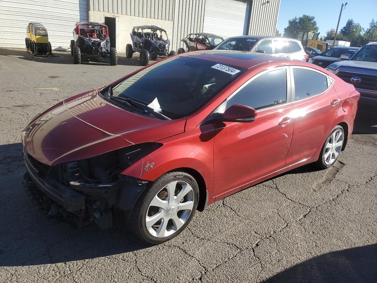 Lot #2862824320 2012 HYUNDAI ELANTRA GL