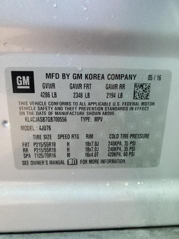2016 BUICK ENCORE - KL4CJASB7GB700556