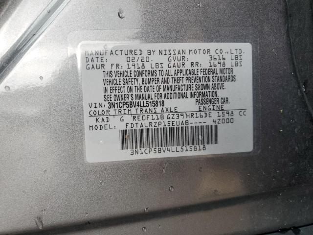 2020 NISSAN KICKS S - 3N1CP5BV4LL515818