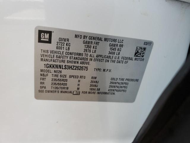 2017 GMC ACADIA SLT - 1GKKNNLS3HZ262675