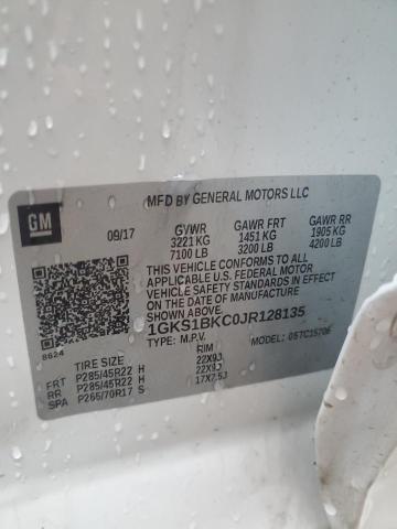 2018 GMC YUKON DENA - 1GKS1BKC0JR128135