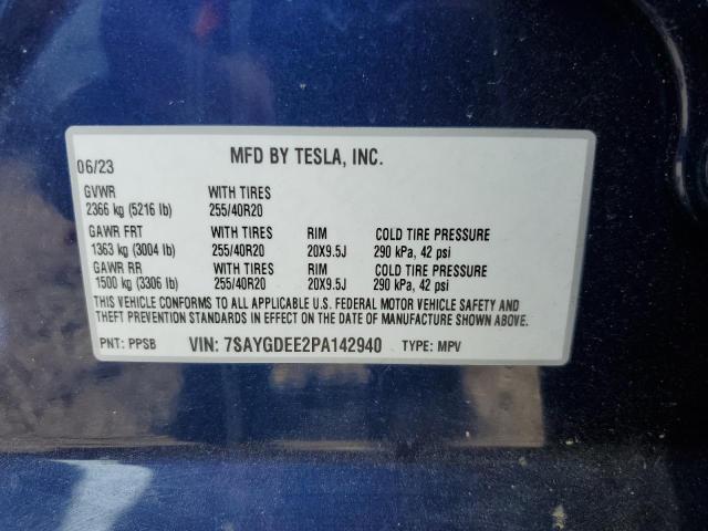 2023 TESLA MODEL Y - 7SAYGDEE2PA142940