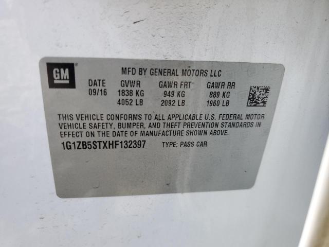 2017 CHEVROLET MALIBU LS - 1G1ZB5STXHF132397