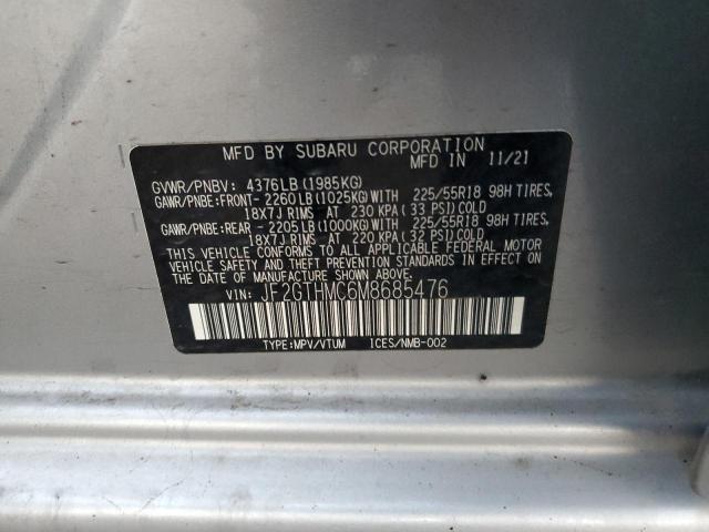 2021 SUBARU CROSSTREK - JF2GTHMC6M8685476