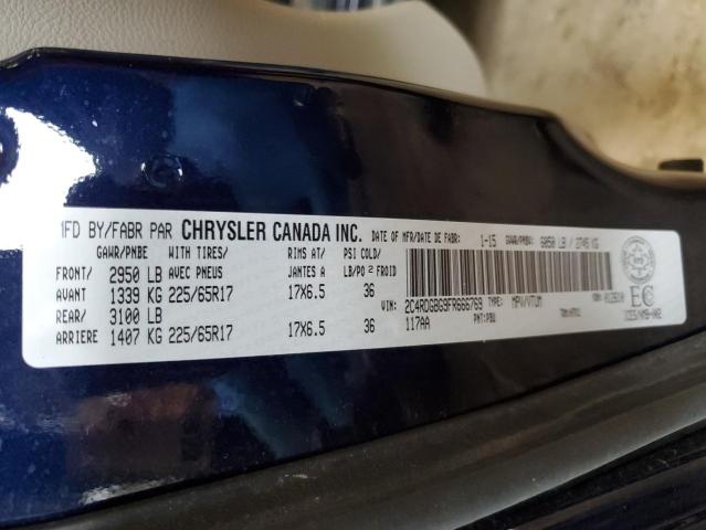 2015 DODGE GRAND CARA - 2C4RDGBG9FR666769
