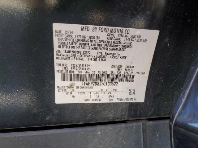 2015 FORD TAURUS SE - 1FAHP2D82FG133522