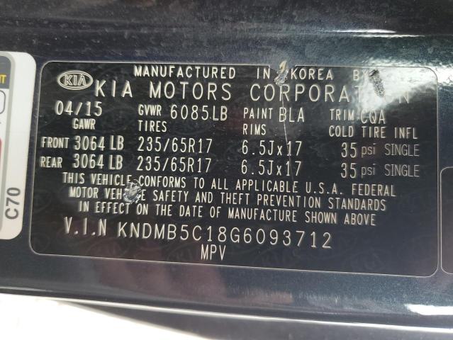 VIN KNDMB5C18G6093712 2016 KIA Sedona, LX no.13