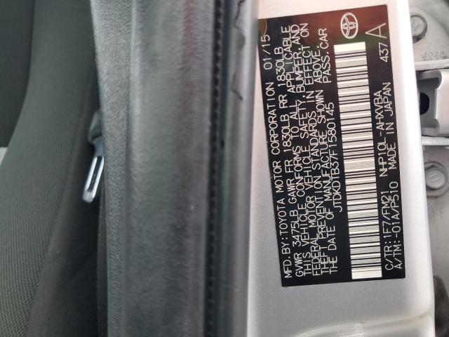2015 TOYOTA PRIUS C - JTDKDTB37F1580145