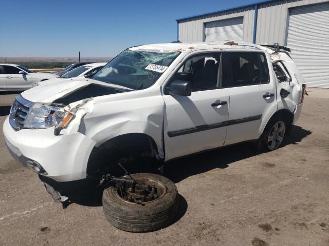 HONDA PILOT LX 2014 white 4dr spor gas 5FNYF4H21EB041793 photo #1