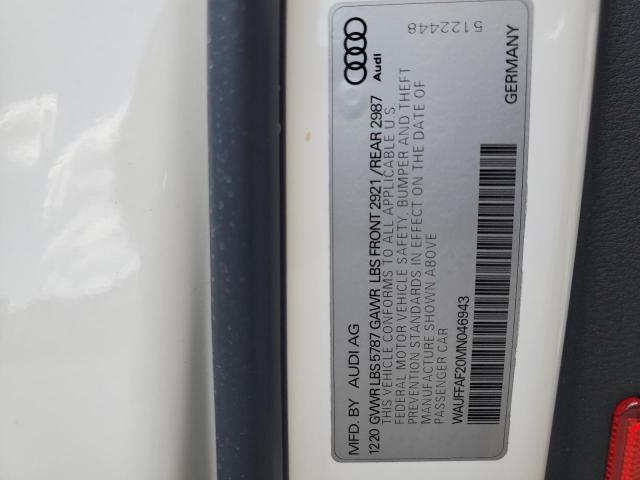 2021 AUDI S6 PRESTIG WAUFFAF20MN046943