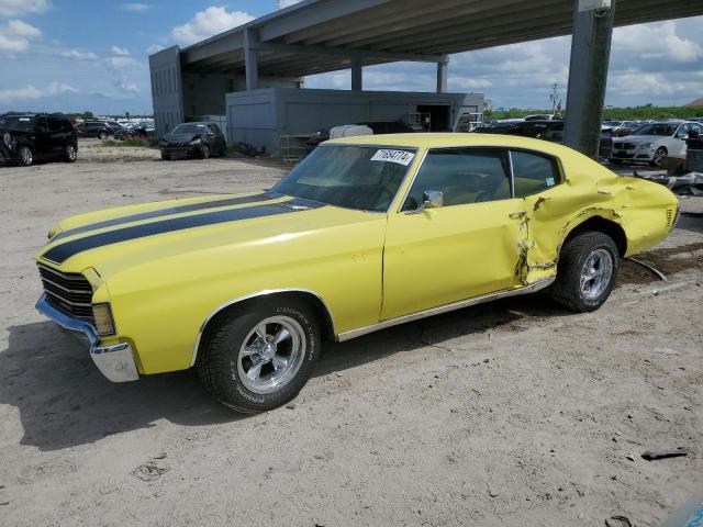 CHEVROLET CHEVELLE 1971 yellow   1D37F2B677072 photo #1