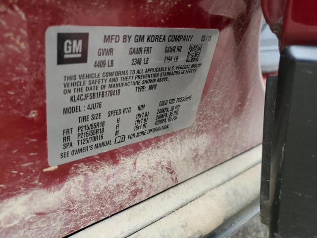 2015 BUICK ENCORE CON - KL4CJFSB1FB170418