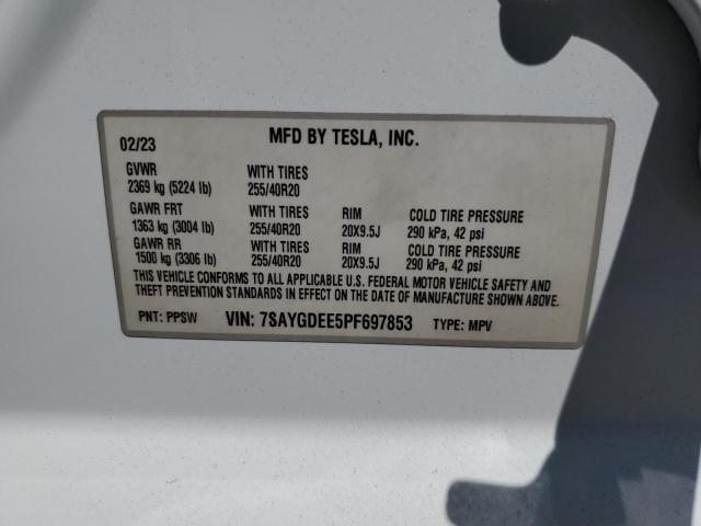 2023 TESLA MODEL Y - 7SAYGDEE5PF697853