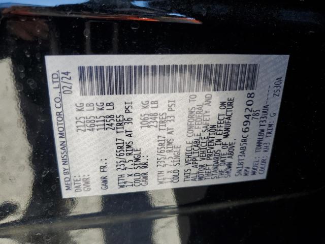 2024 NISSAN ROGUE S - 5N1BT3AB5RC694208