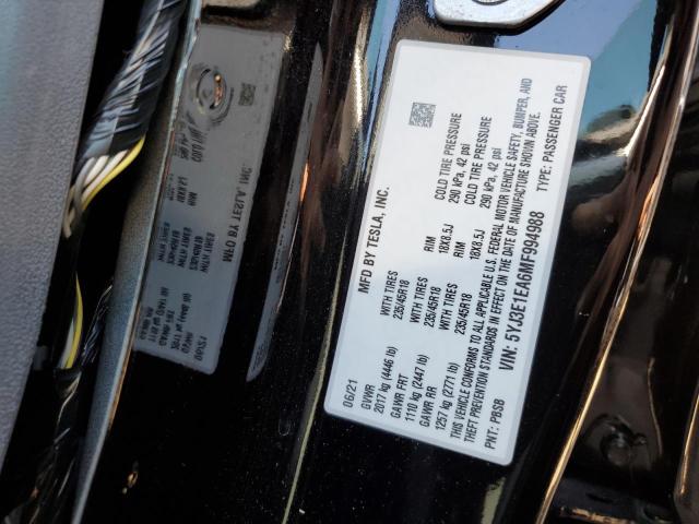 2021 TESLA MODEL 3 - 5YJ3E1EA6MF994988