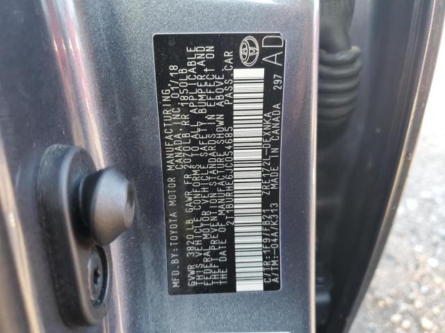 2018 TOYOTA COROLLA L - 2T1BURHE6JC054685