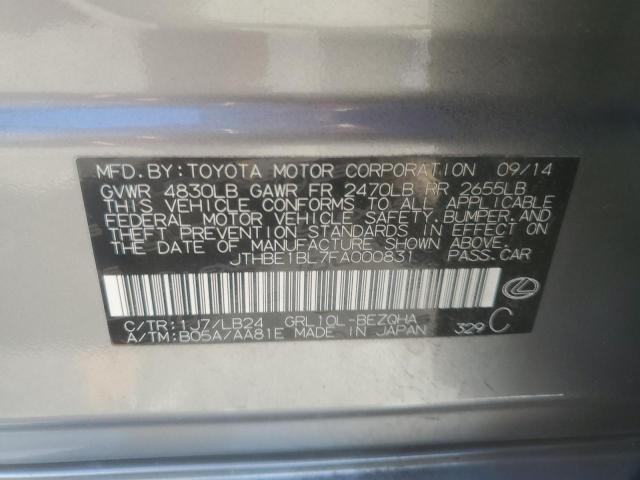 2015 LEXUS GS 350 - JTHBE1BL7FA000831