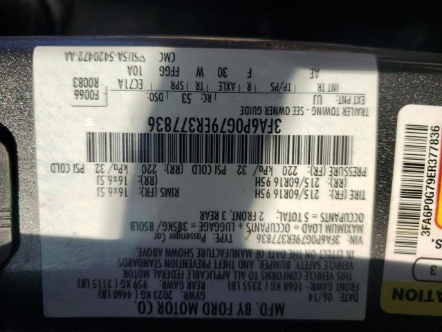 VIN 3FA6P0G79ER377836 2014 Ford Fusion, S no.13