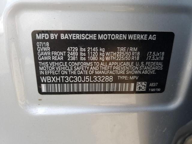 2018 BMW X1 XDRIVE2 - WBXHT3C30J5L33288