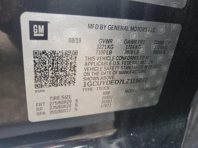 2020 CHEVROLET SILVERADO - 1GCUYDED7LZ119077
