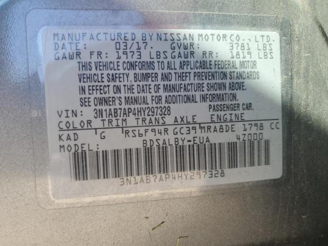 2017 NISSAN SENTRA S - 3N1AB7AP4HY297328