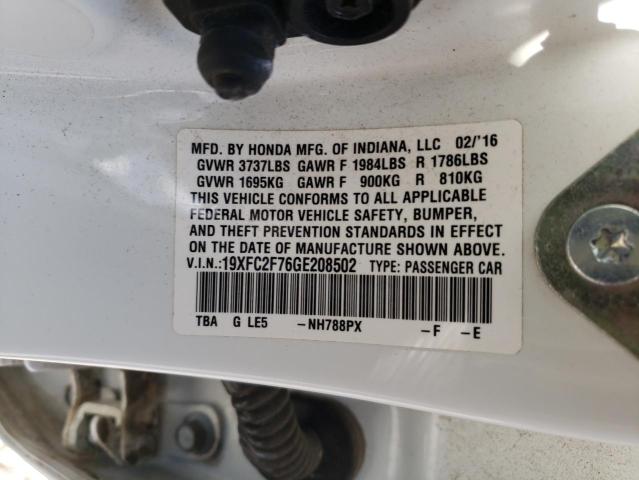 2016 HONDA CIVIC EX - 19XFC2F76GE208502