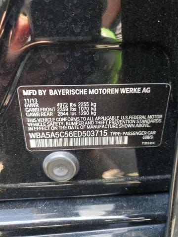 VIN WBA5A5C56ED503715 2014 BMW 5 Series, 528 I no.13