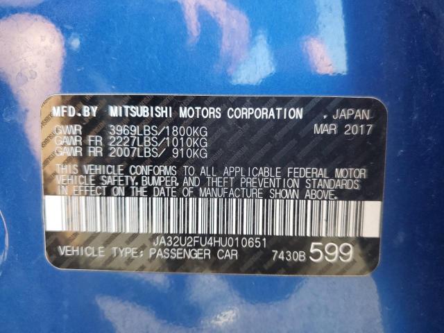 2017 MITSUBISHI LANCER ES - JA32U2FU4HU010651