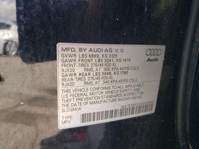 VIN WA1DGBFEXDD010202 2013 Audi Q7, Prestige no.13