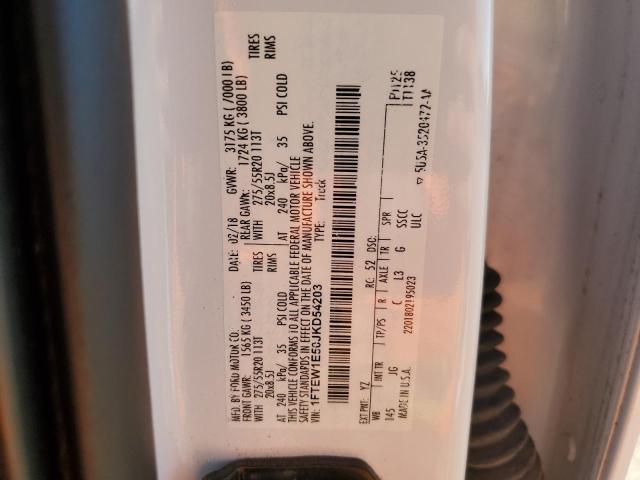 2018 FORD F150 SUPER - 1FTEW1E50JKD54203