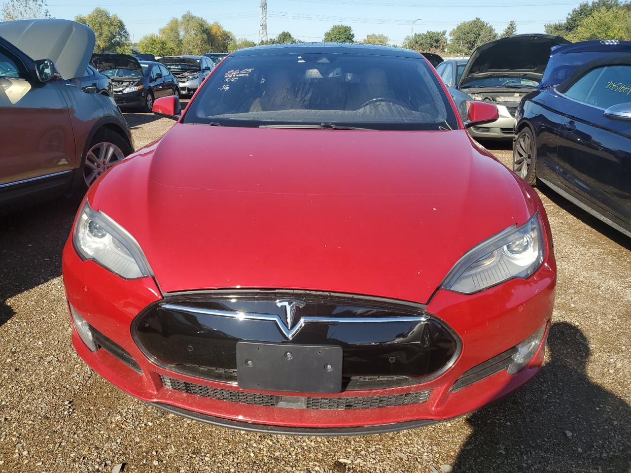 Lot #2928601745 2015 TESLA MODEL S P8