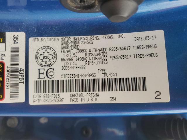 2017 TOYOTA TACOMA DOU - 5TFDZ5BN1HX020953