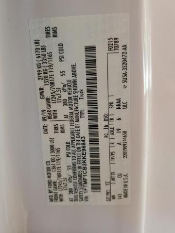 2019 FORD F150 1FTMF1CB3KKE96843